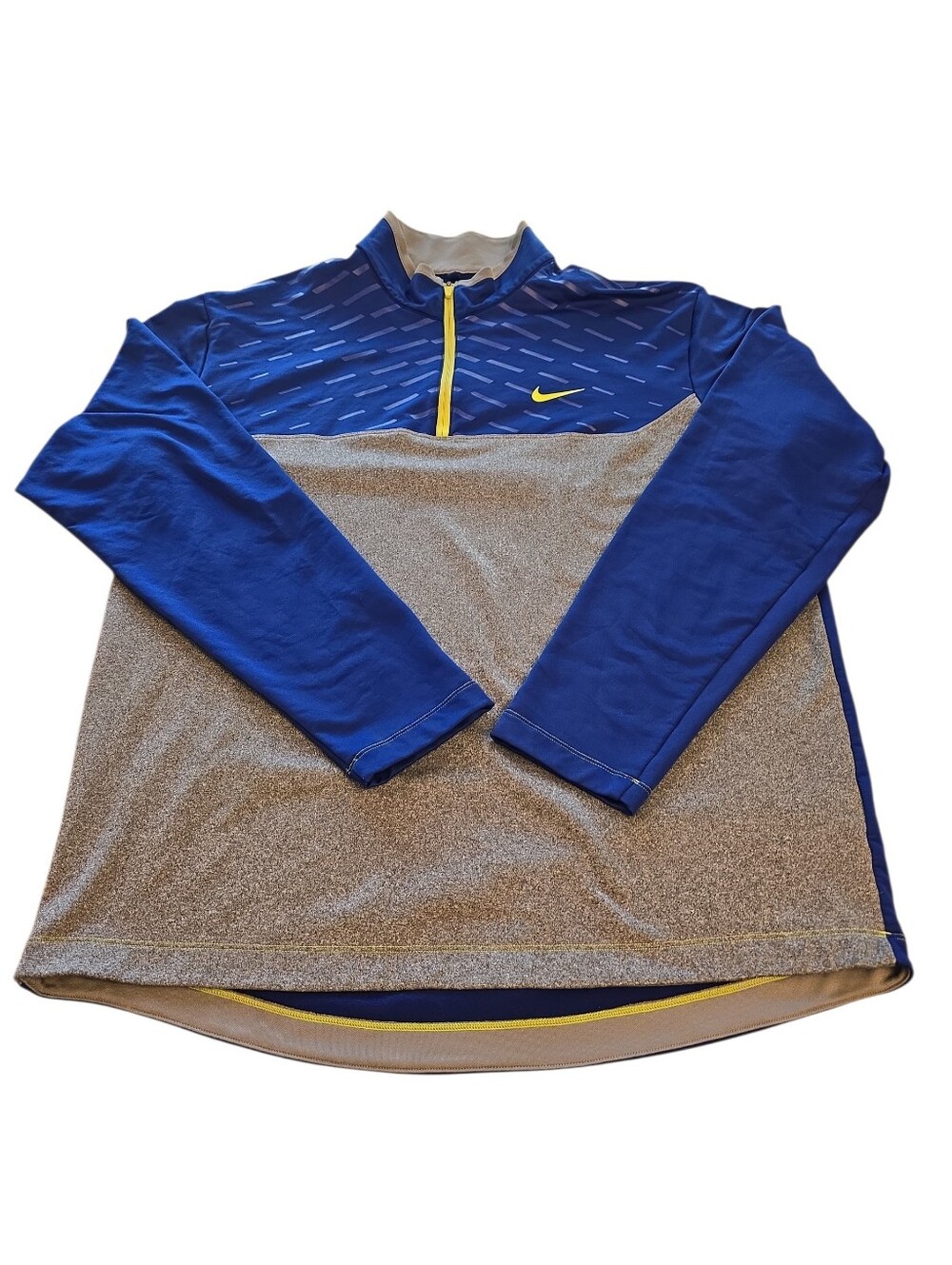 Nike Golf 1/4 Zip Pullover Tour Performance Fleece Lined Colorblock Dri-Fit L